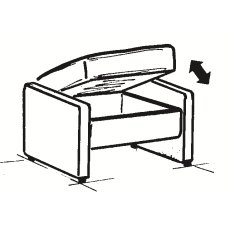 Himolla Chester 4247 Adjustable Storage Footstool Himolla Chester 4247 Adjustable Storage Footstool