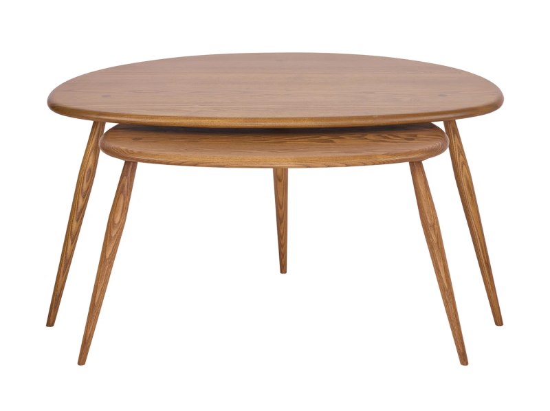 Ercol 7356G - Pebble Coffee Table Nest Ercol 7356G - Pebble Coffee Table Nest