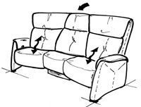 Himolla Chester 4247 3str Trapezoidal Sofa Himolla Chester 4247 3str Trapezoidal Sofa