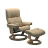 Stressless Quickship Mayfair Medium Classic Chair with Footstool Stressless Quickship Mayfair Medium Classic Chair with Footstool