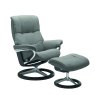 Stressless Quickship Mayfair Medium Signature Chair with Footstool Stressless Quickship Mayfair Medium Signature Chair with Footstool