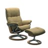 Stressless Quickship Mayfair Medium Signature Chair with Footstool Stressless Quickship Mayfair Medium Signature Chair with Footstool