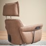 Himolla Cleo 8980 Chair with stainless steel ring base Himolla Cleo 8980 Chair with stainless steel ring base