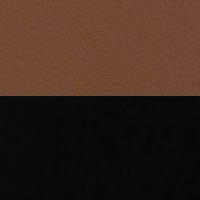 Batick Warm Brown With Black Metal Base